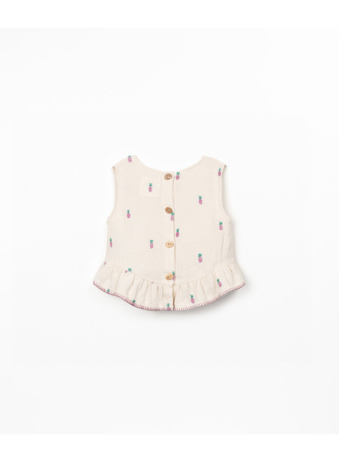 Woven Top - Purple Pineapple - Play Up Junior