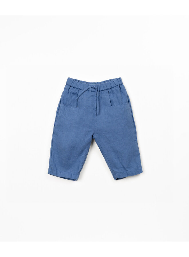 Linen Trousers - Ocean Blue - Play Up