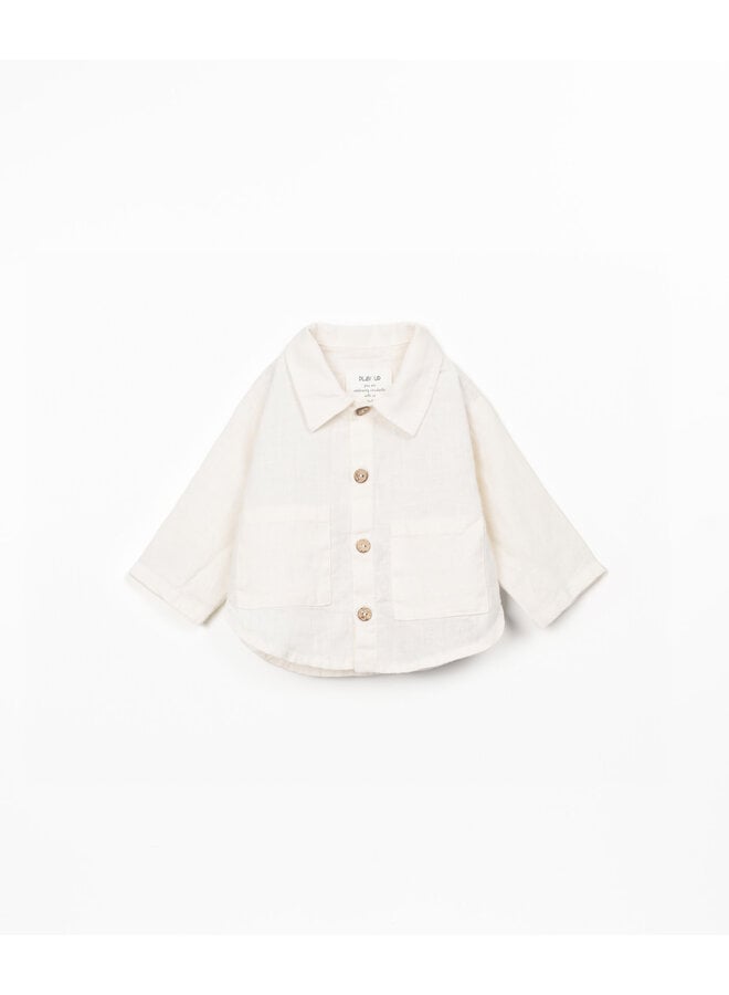 Linen Shirt - White - Play Up