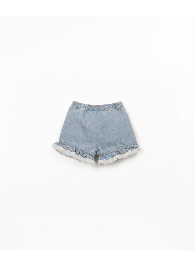 Denim Frill Shorts - Play Up