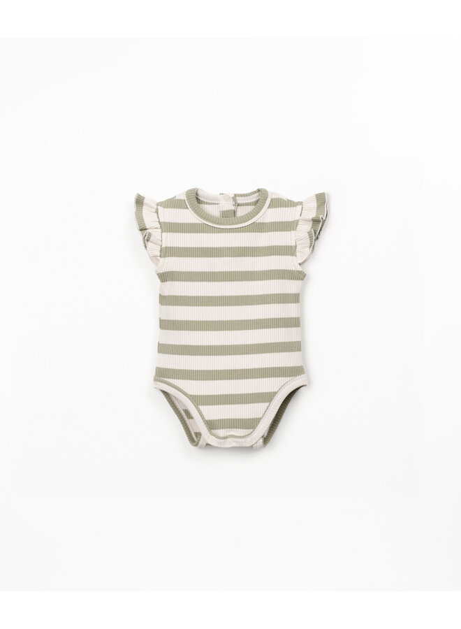 Striped Rib Body - Sage - Play Up