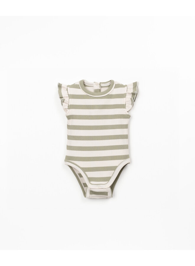 Striped Rib Body - Sage - Play Up
