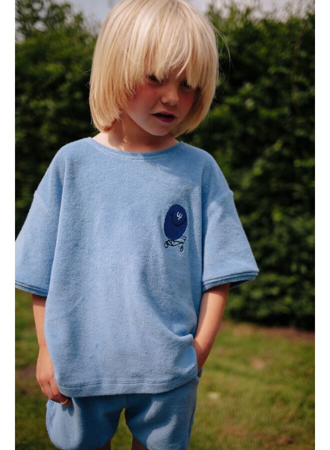 Gigglin Towel Shorts Blue - Daily Brat