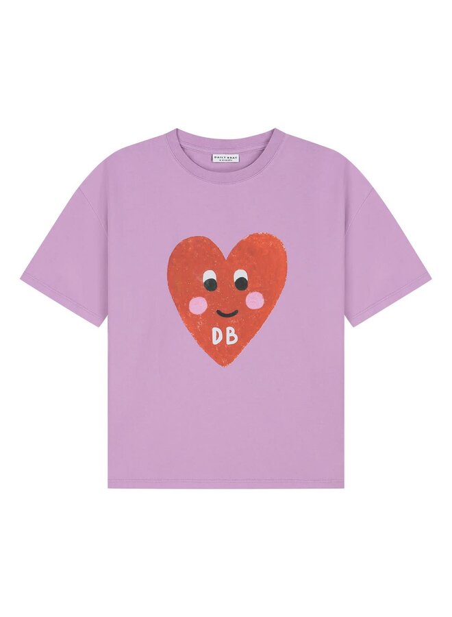 Patty Heart T-Shirt Lilavender - Daily Brat