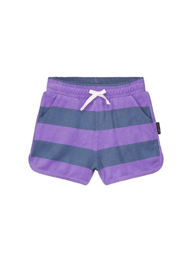 Striped Towel Shorts Teal - Daily Brat