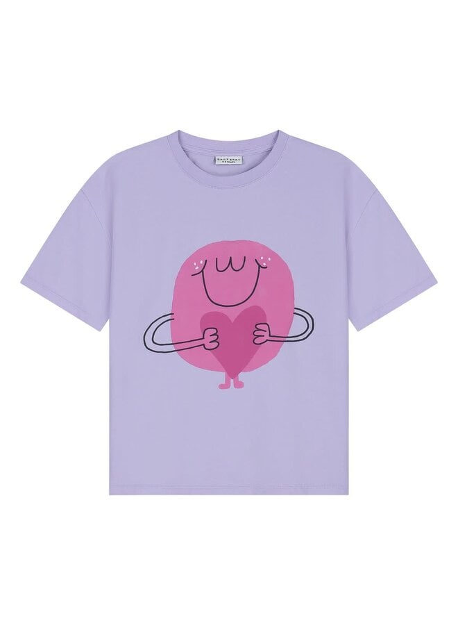Flossy Heart T-Shirt Lavender - Daily Brat