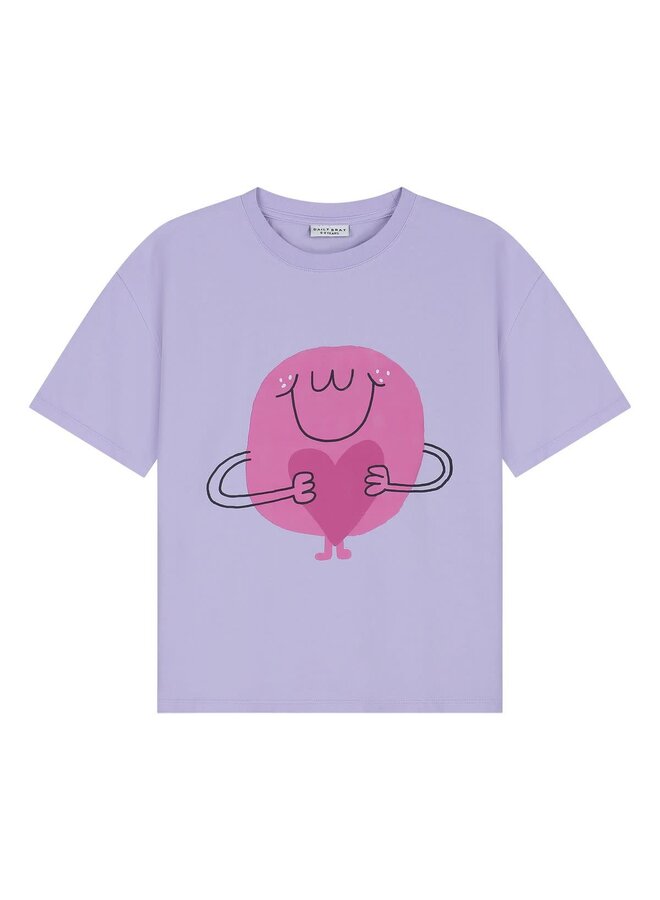 Flossy Heart T-Shirt Lavender - Daily Brat