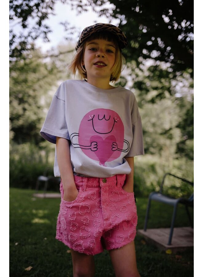 Flossy Heart T-Shirt Lavender - Daily Brat
