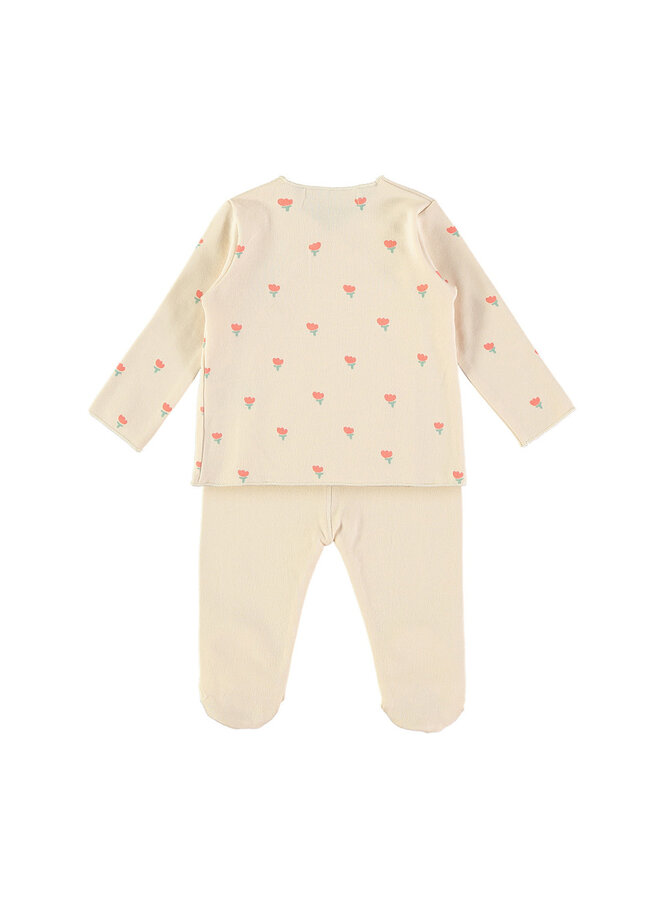 Set - Poppies Ecru - Babyclic