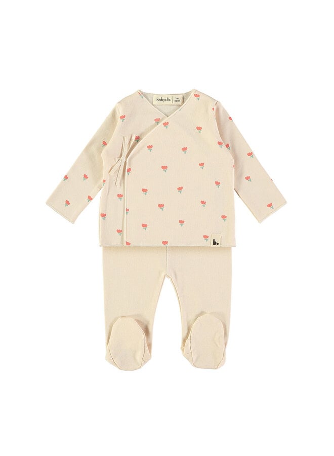 Set - Poppies Ecru - Babyclic