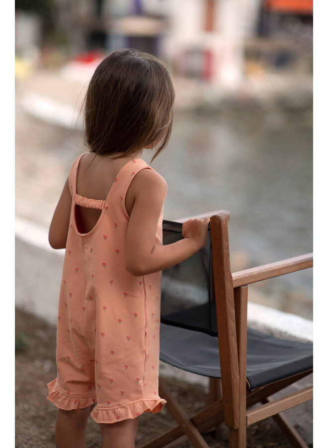 Overall - Poppies Apricot - Babyclic