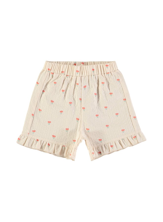 Shorts - Poppies Ecru - Babyclic