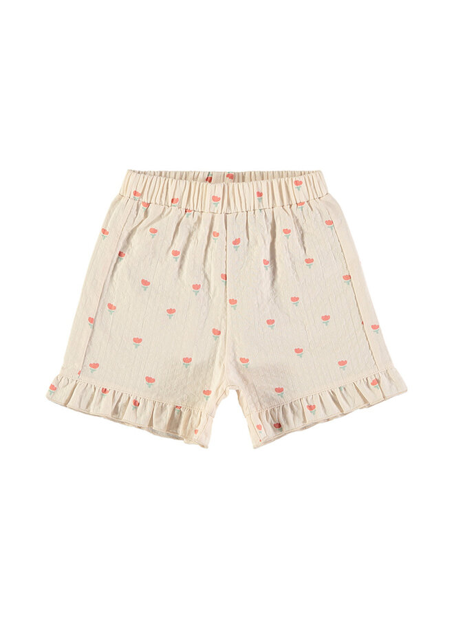 Shorts - Poppies Ecru - Babyclic