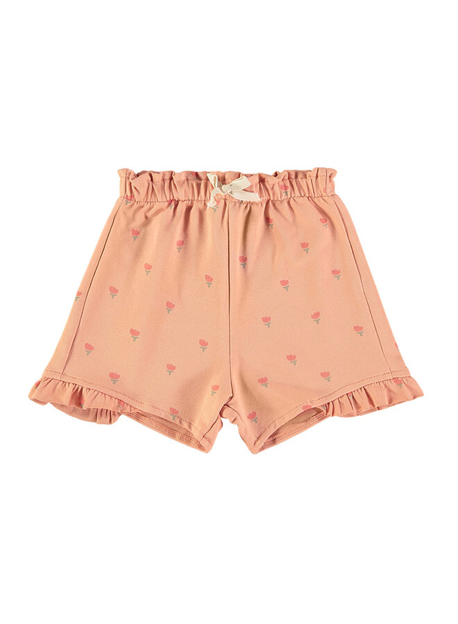 Shorts - Poppies Apricot - Babyclic