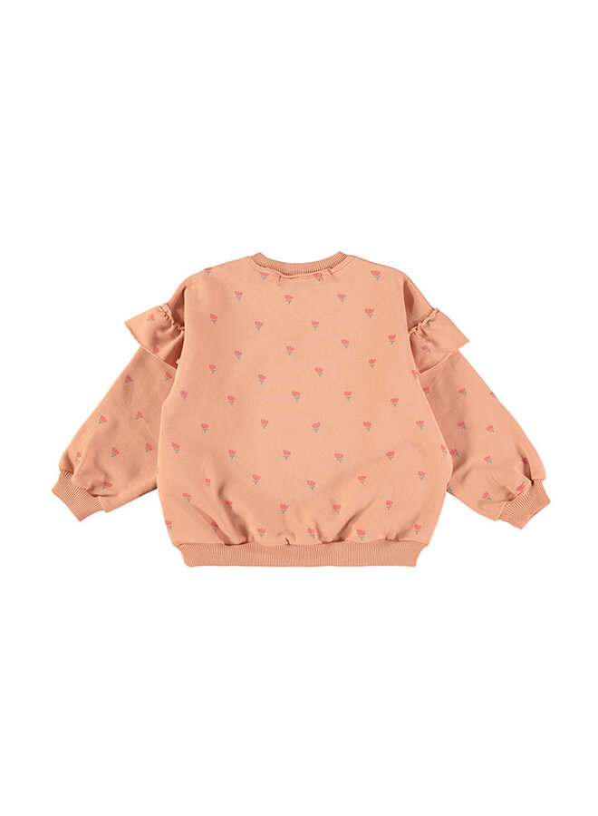 Sweatshirt - Poppies Apricot - Babyclic