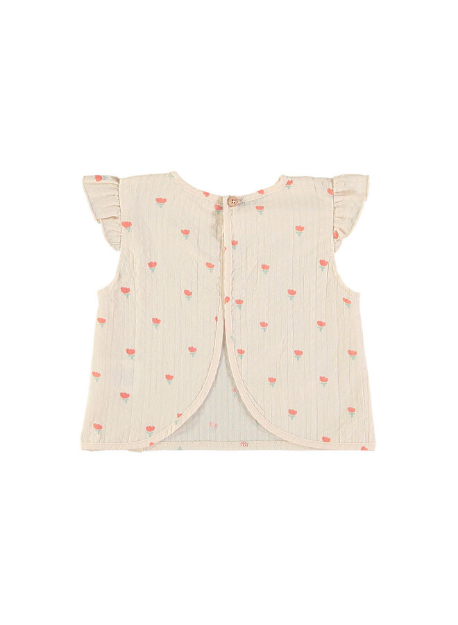 Top - Poppies Ecru - Babyclic