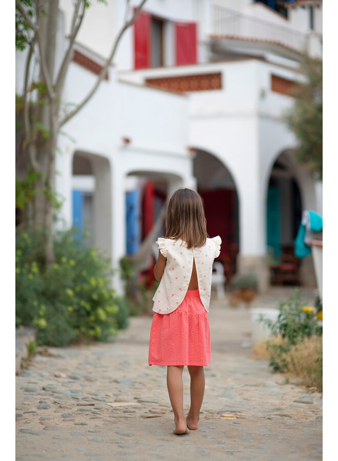 Top - Poppies Ecru - Babyclic