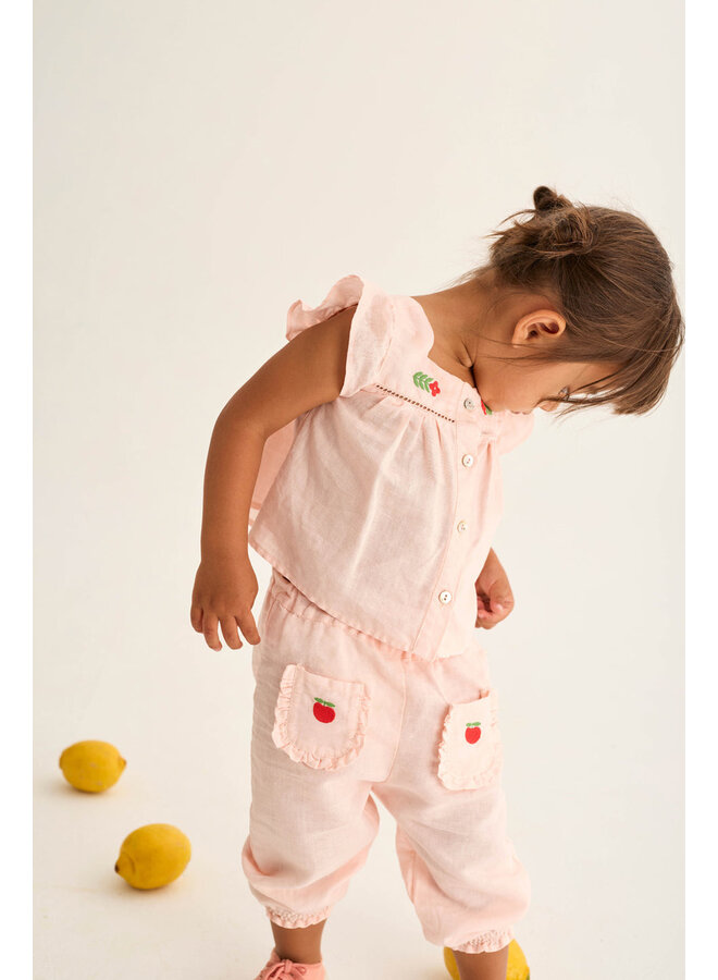 Linen Pants Cami - Cloud Pink - My Little Cozmo