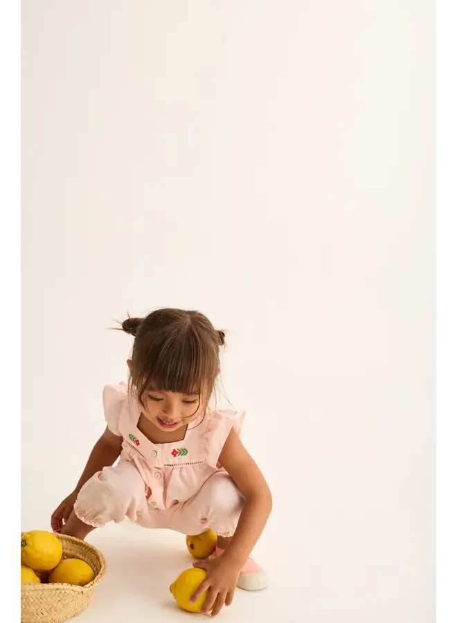 Linen Shirt Vivi - Cloud Pink - My Little Cozmo