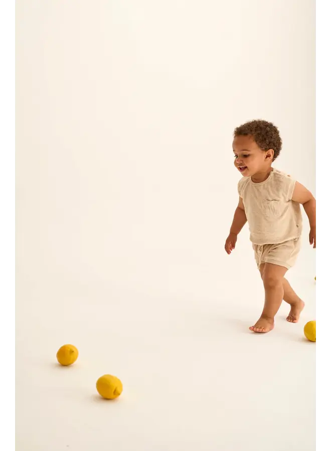 Soft Terry Shorts Rowan - Beige - My Little Cozmo