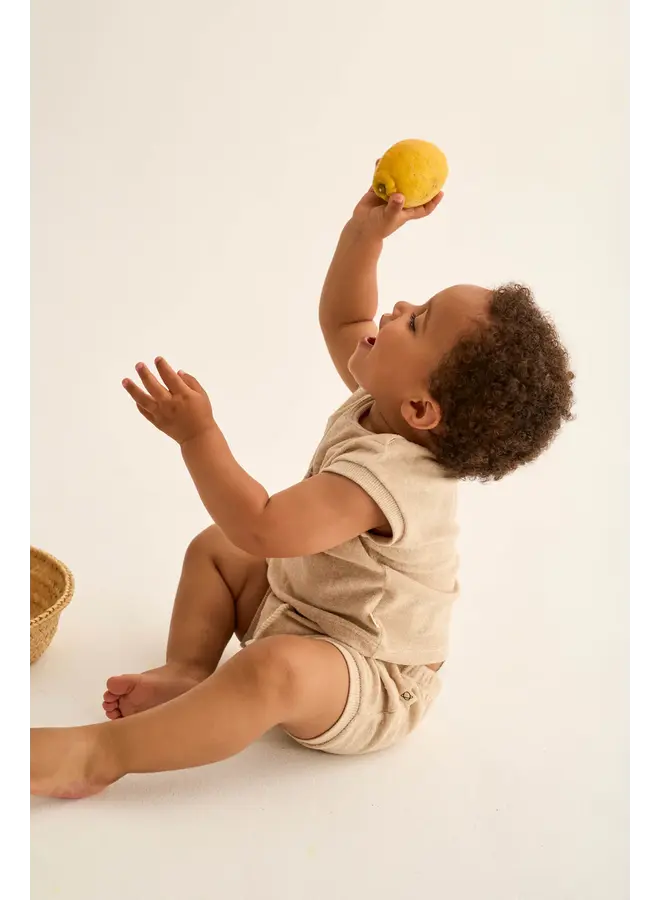 Soft Terry Onesie Jake - Beige - My Little Cozmo