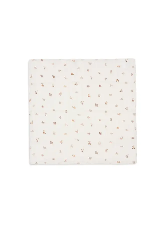 Tetradoek 70x70cm - Animal Friends - 3 Stuks - Jollein