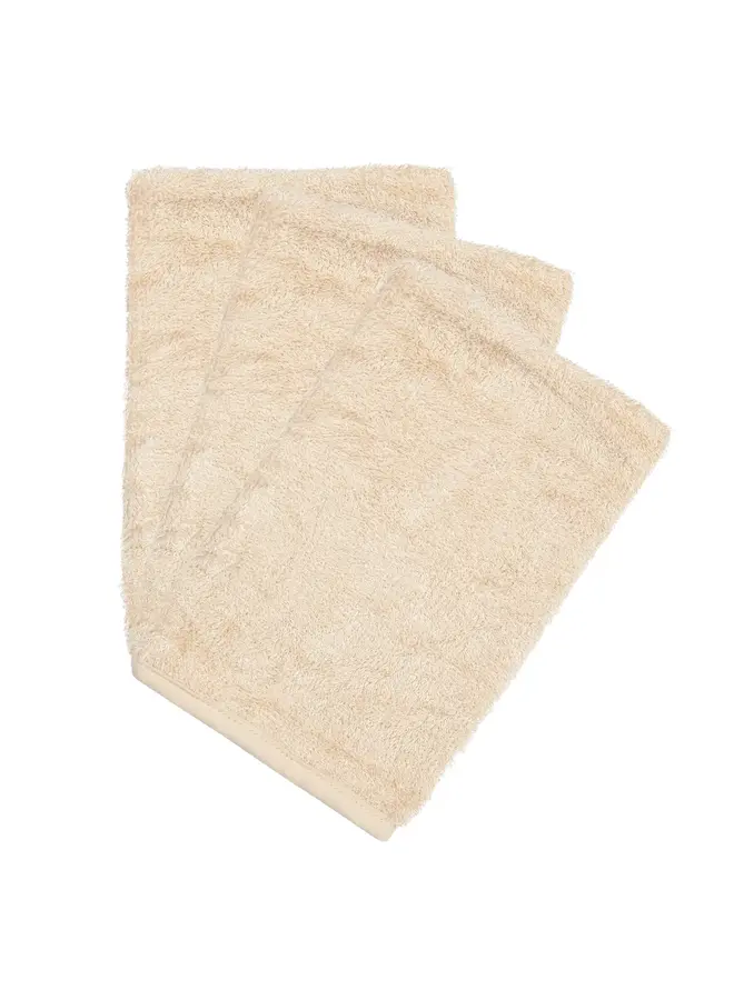 Washandjes (3 stuks) - Frosted Almond - Timboo