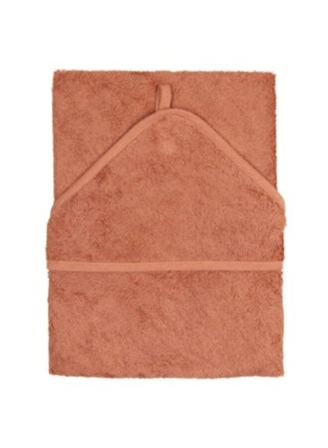 Hooded towel  XXL (95x95) - Sunrise Orange - Timboo