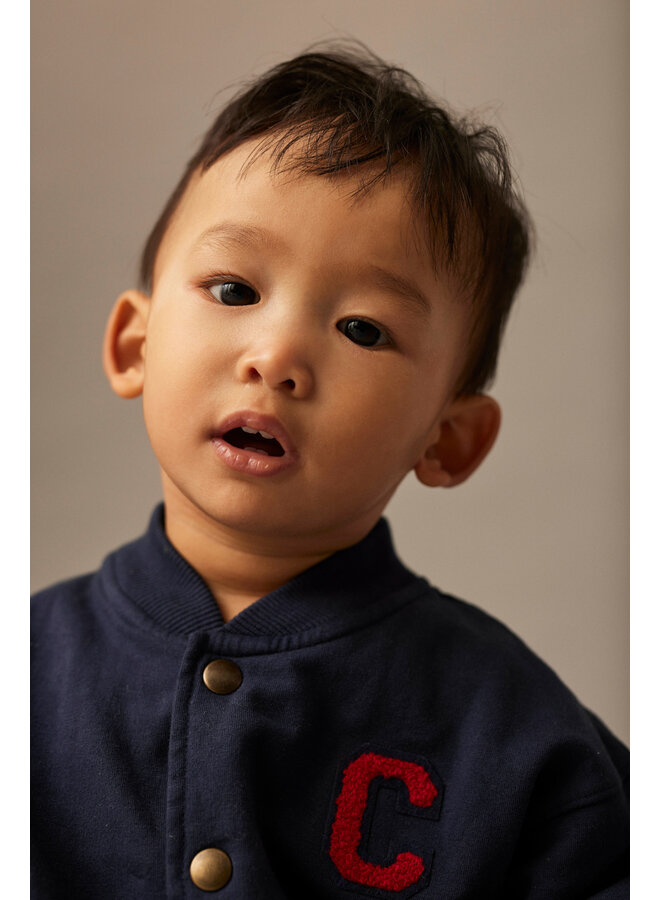 Cardigan Sweater - Navy - My Little Cozmo