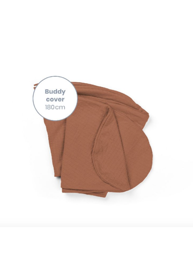 Hoes Voedingskussen Buddy - Tetra Jersey Terracotta - Doomoo