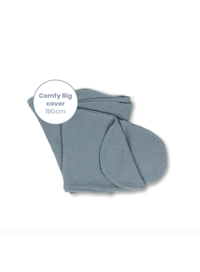 Voedingskussenhoes Comfy  Big - Tetra Blue - Doomoo