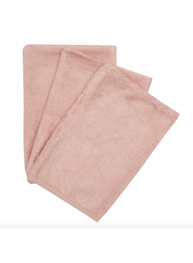 Washandjes (3 stuks) - Misty Rose - Timboo