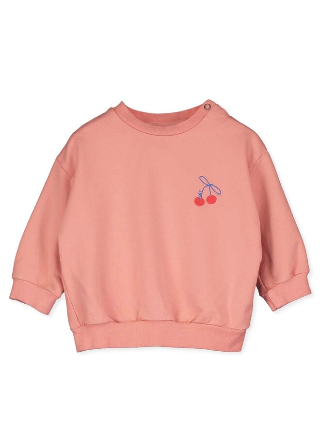 Baby Sweatshirt - Cherries Clay Pink - Lotiekids