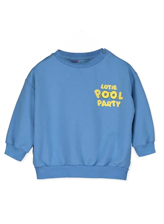 Baby Sweatshirt - Lotie Pool Party Baja Blue - Lotiekids