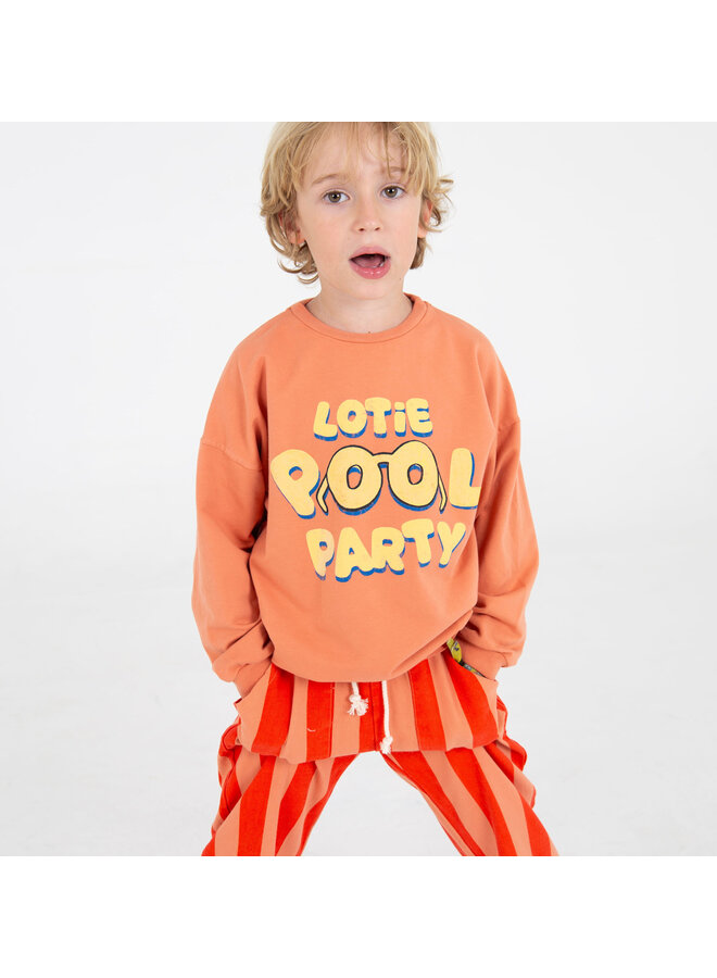 Sweatshirt - Lotie Pool Party Papaya - Lotiekids