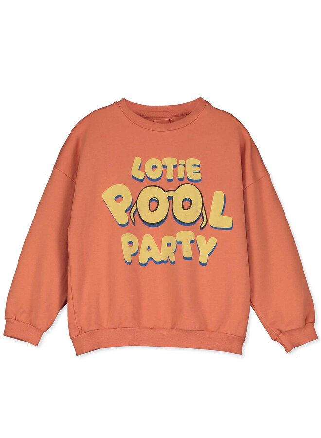 Sweatshirt - Lotie Pool Party Papaya - Lotiekids