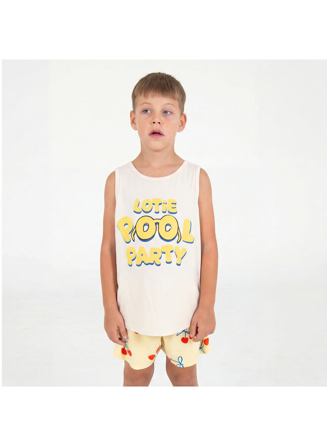 Tank Top - Lotie Pool Party Off White - Lotiekids