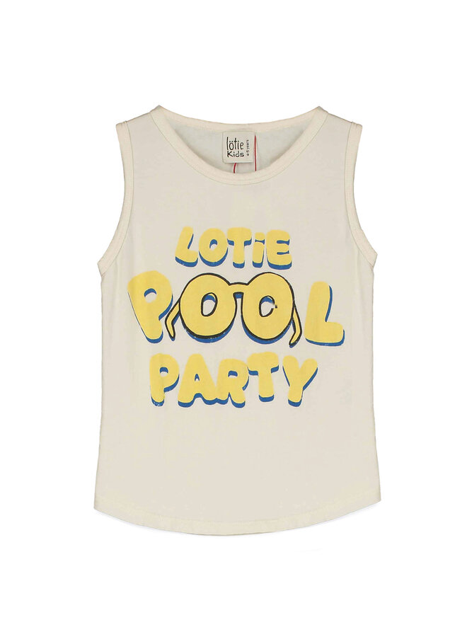 Tank Top - Lotie Pool Party Off White - Lotiekids