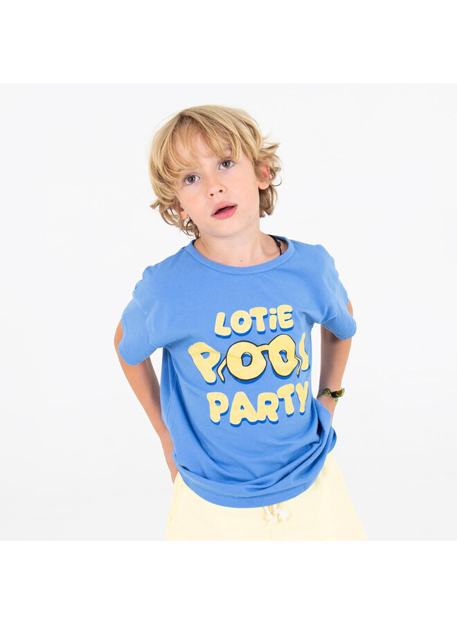 Regular Tshirt - Lotie Pool Party Baja Blue - Lotiekids