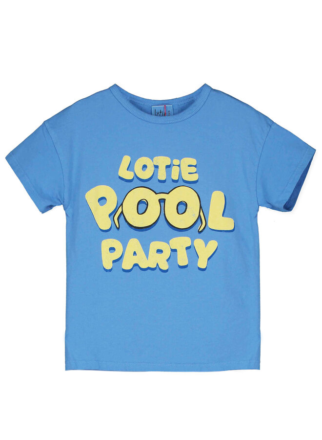 Regular Tshirt - Lotie Pool Party Baja Blue - Lotiekids