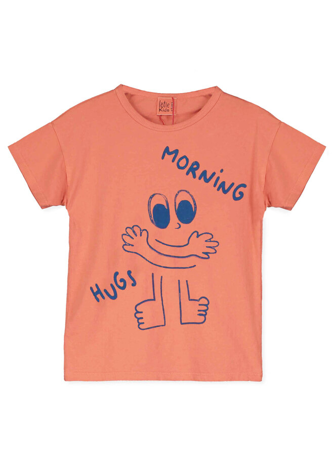 Regular Tshirt - Morning Hugs Papaya - Lotiekids