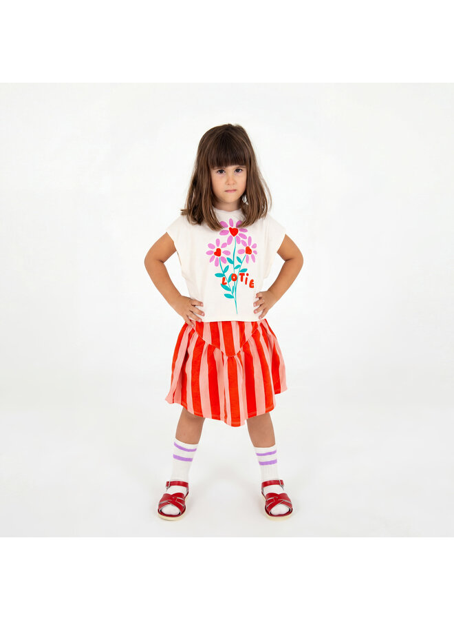 Crop Top - Flowers Off White - Lotiekids