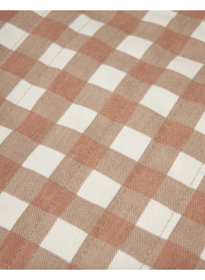 Waterproof Stroller Bag Hyde Park - Terracotta Checks - Nobodinoz