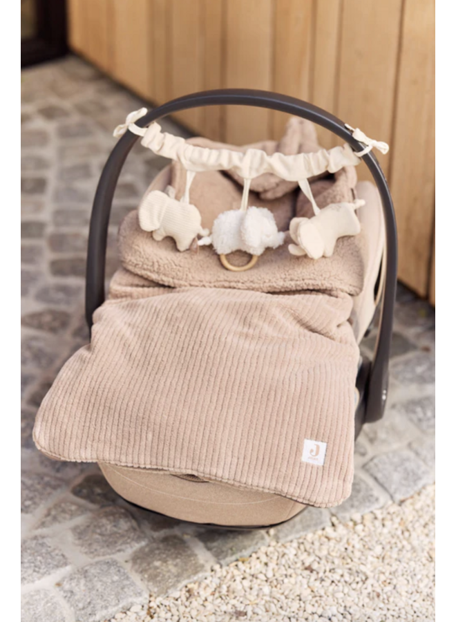 Voetenzak - Cloudy Rib - Milky Coffee - Jollein