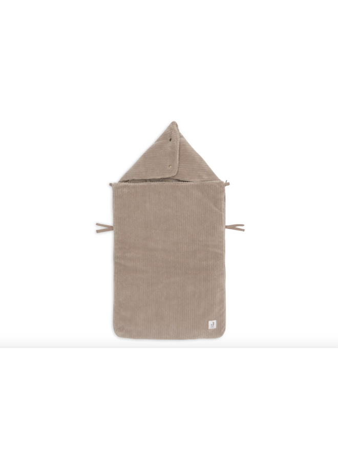 Voetenzak - Cloudy Rib - Milky Coffee - Jollein