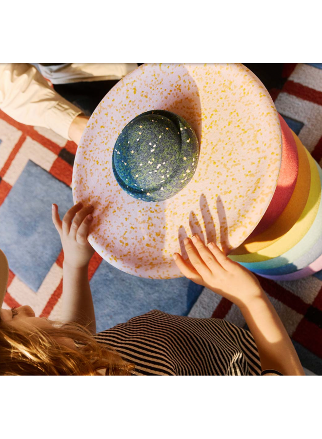 Rainbow Set met Balance Board - Pastel - Gratis Mini - Stapelstein