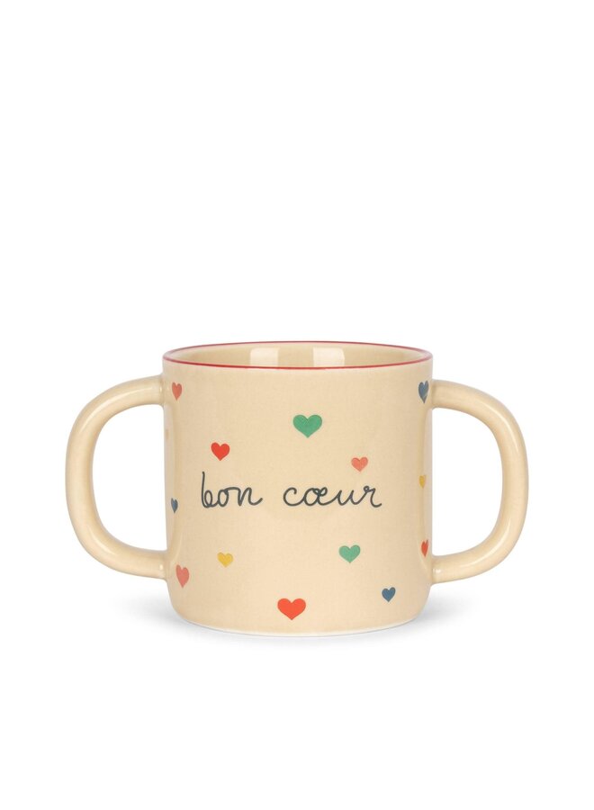 ceramic cup and bowl - bon coeur - konges slojd