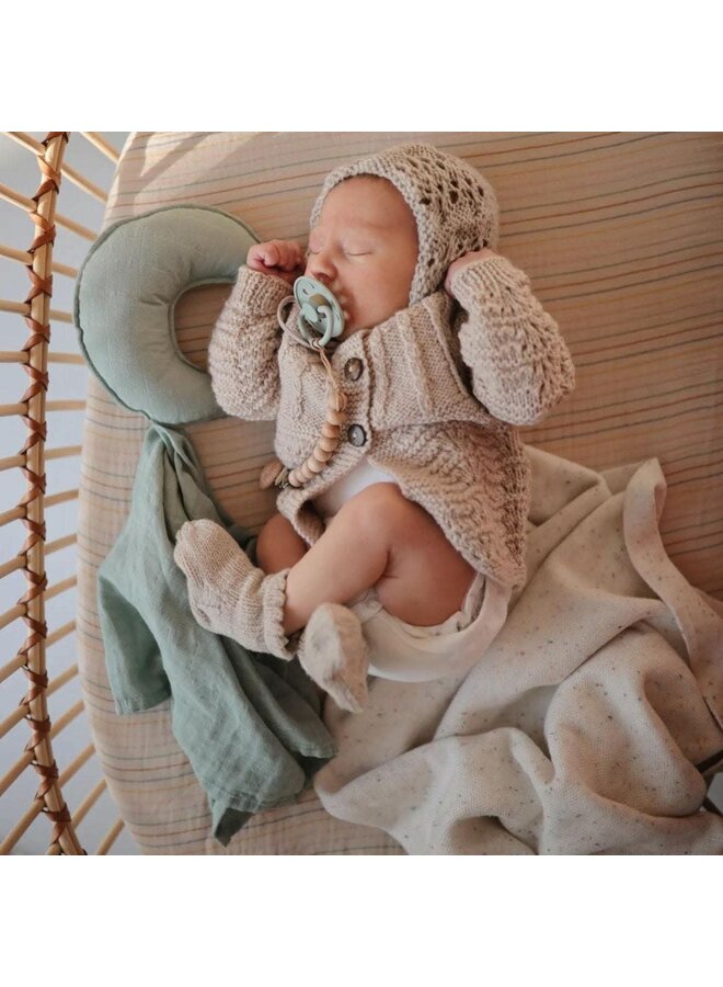 Lovey Blanket - Moon Roman Green - Mushie
