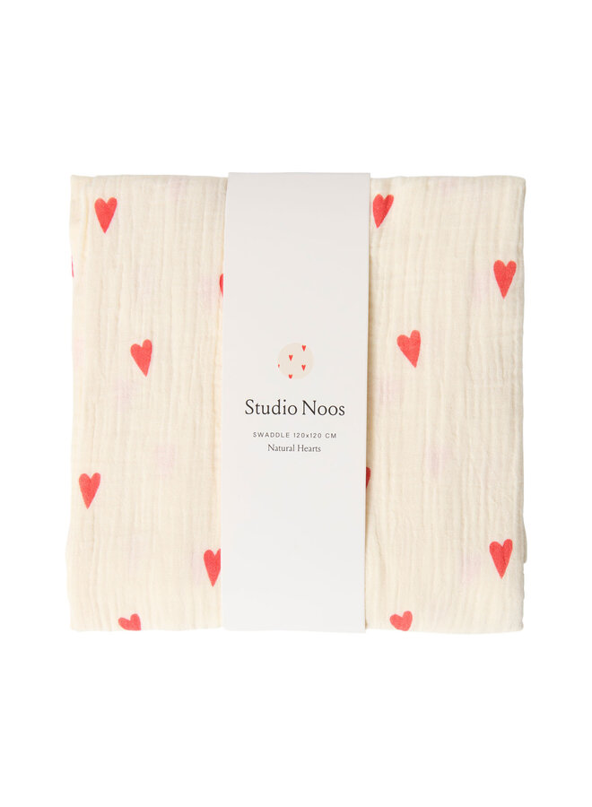 Tetradoek L - 120x120 - Neutral Hearts Hearts - Studio Noos