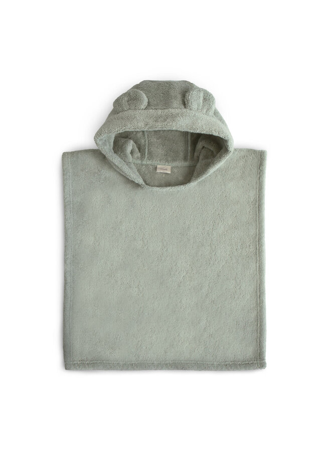 Bear Poncho Towel - Moss - Mushie